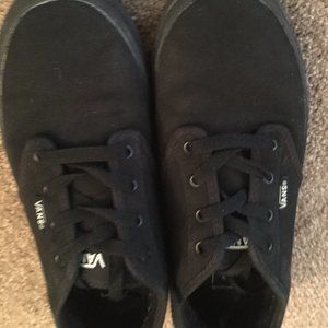 Boys Vans - all black